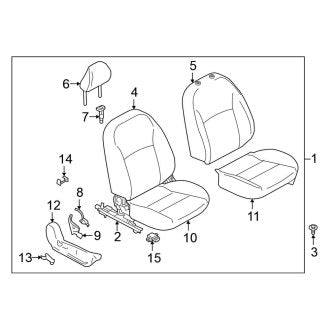 New OEM Front Right Seat Fits, 2018 Nissan Kicks - Part # 87000-5RL2B