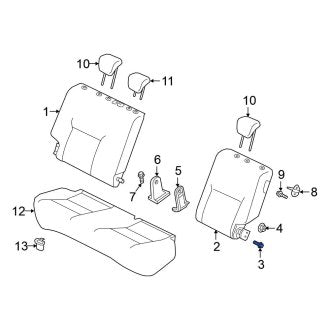 New Fits Nissan, Seat Hinge Cover Bolt - Part # 8689979900