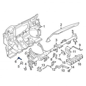 New Fits Nissan, Instrument Panel Crossmember Screw - Part # 0143600Q4K