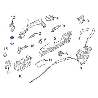 New Fits Nissan, Rear Lower Door Hinge Cap - Part # 691431MA0A