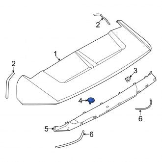 New Fits Nissan, Spoiler Screw - Part # 960885MP0A