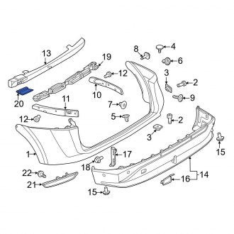 New Fits Nissan, Bumper Cover Support Rail Bracket - Part # 850405MP0B