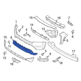 New OEM Front Lower Bumper Cover Fits, 2022-2024 Nissan Frontier - Part # 62026-9BU0A