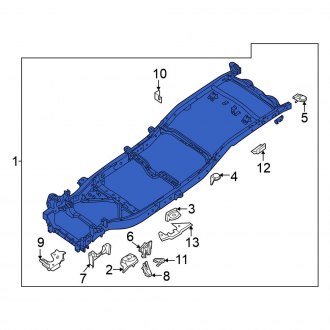 New OEM Frame Rail Fits, 2022-2024 Nissan Frontier - Part # 50100-9BU0A