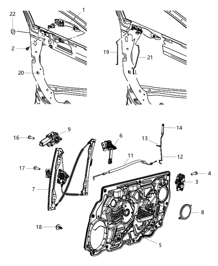 Motor Window Regulator 6 Pin