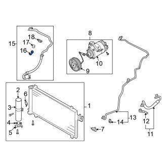 New Fits Nissan, A/C Refrigerant Line Bracket - Part # 92553CD000