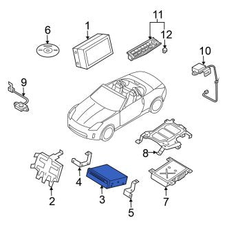 New OEM GPS Navigation Control Module Fits, 2007-2009 Nissan 350Z - Part # 25915-CF46B