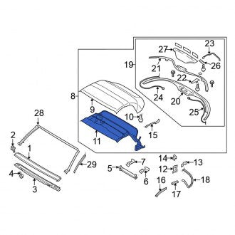 New OEM Convertible Top Assembly Fits, 2004 Nissan 350Z - Part # 97004-CE410