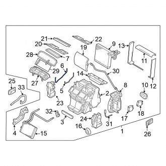 New Fits Nissan, Left Lower HVAC Case Seal - Part # 27287AL50A