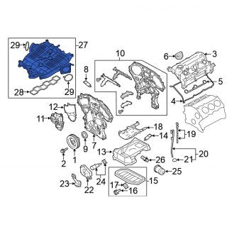 New OEM Upper Engine Intake Manifold Fits, 2012-2020 Nissan 370Z - Part # 14010-EY02A