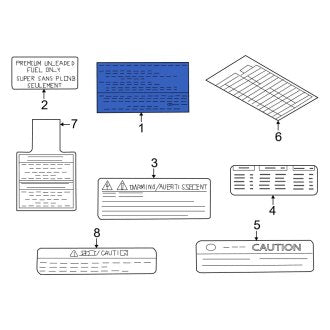 New Fits Nissan, Emission Label - Part # 148056GR0B