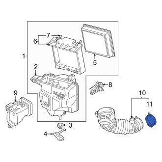 New Fits Nissan, Right Engine Air Duct Clamp - Part # 164396GP0A