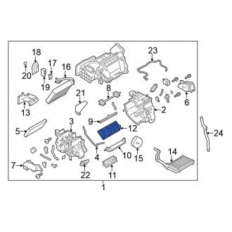 New Fits Nissan, HVAC Mode Door - Part # 271813NF0A