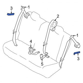 New Fits Nissan, Seat Belt Guide - Part # 888903NF1B