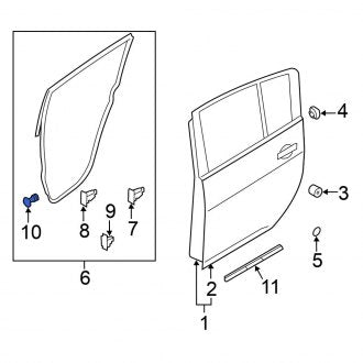New Fits Nissan, Rear Door Seal Clip - Part # 808508995A