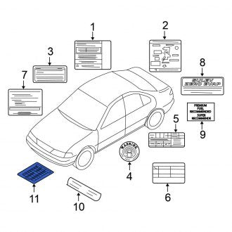 New Fits Nissan, Engine Decal - Part # 223044Z000
