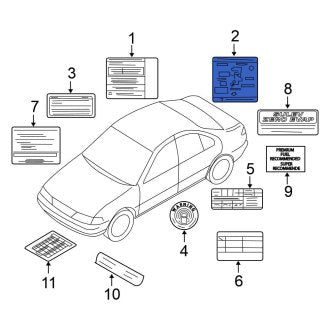 New Fits Nissan, Engine Decal - Part # 223045M000
