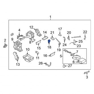 New Fits Nissan, HVAC Recirculation Door Actuator Lever - Part # 271655M000