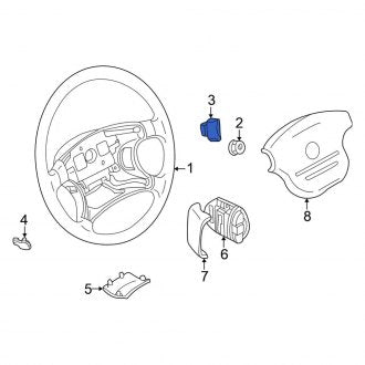 New Fits Nissan, Right Upper Steering Wheel Plug - Part # 484655M004