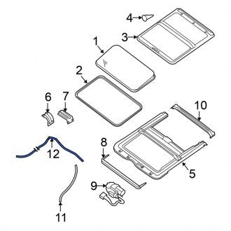 New Fits Nissan, Rear Sunroof Drain Hose - Part # 91391ET010