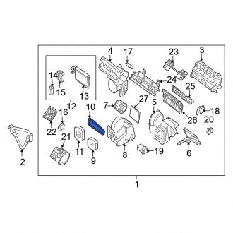 New Fits Nissan, A/C Evaporator Core Seal - Part # 28714ET00A