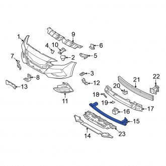 New OEM Front Bumper Impact Bar Fits, 2024 Nissan Sentra - Part # F2031-6LYMH