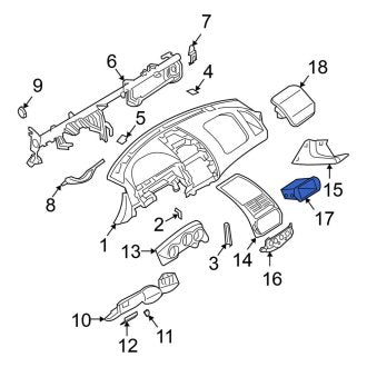 New Fits Nissan, Instrument Panel Pocket - Part # 684708J000