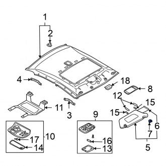 New Fits Nissan, Sun Visor Holder - Part # 96409ZB002