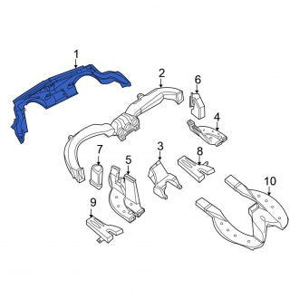 New Fits Nissan, Right Windshield Defroster Nozzle - Part # 68742JA00A