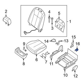 New Fits Nissan, Front Inner Seat Track Cover - Part # 87508JA00A