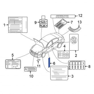 New Fits Nissan, Engine Decal - Part # 990C0JA80A