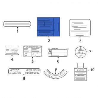 New Fits Nissan, Emission Label - Part # 148059HS1A