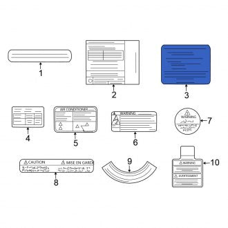 New Fits Nissan, Engine Decal - Part # 243133TA0A