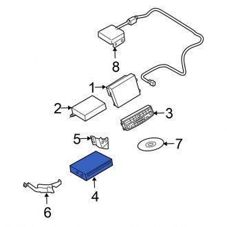 New OEM DVD Player Fits, 2007-2008 Nissan Maxima - Part # 25915-ZK30A