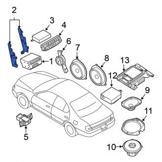 New Fits Nissan, Left Radio Bracket - Part # 28033ZK00B