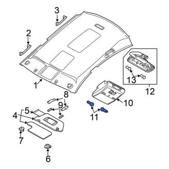 New Fits Nissan, Map Light Bulb - Part # 26433ZK00A