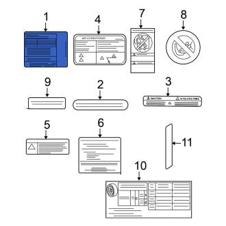 New Fits Nissan, Emission Label - Part # 14805ZY70A