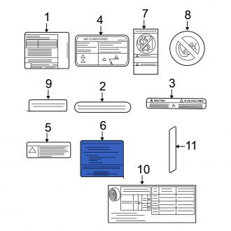 New Fits Nissan, Engine Decal - Part # 990A29N00A