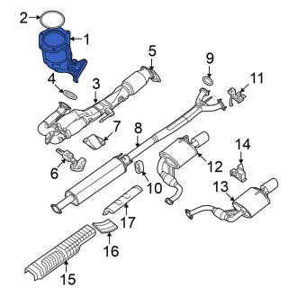 New OEM Catalytic Converter Fits, 2013-2014 Nissan Maxima - Part # 208A3-9DB0A