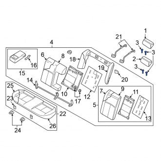 New Fits Nissan, Front Left Headrest Guide - Part # 87603AG923