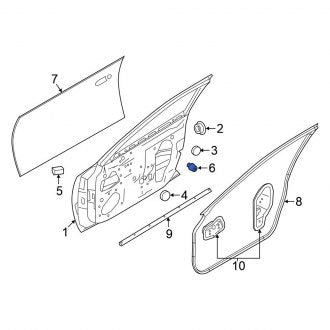 New Fits Nissan, Rear Door Stop - Part # 80872ZX01A