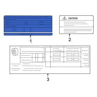 New Fits Nissan, Emission Label - Part # 148059HF0D