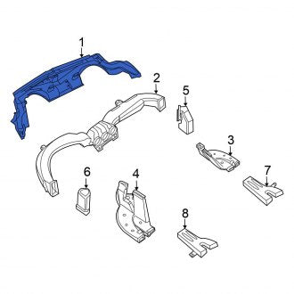 New Fits Nissan, Left Windshield Defroster Nozzle - Part # 68741JA00B