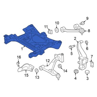 New OEM Front Suspension Subframe Crossmember Fits, 2014-2021, 2023-2024 Nissan GT-R - Part # 54401-62B0B