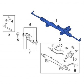 New OEM Rack and Pinion Assembly Fits, 2009-2013 Nissan GT-R - Part # 49001-JF10B