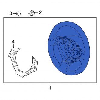 New OEM Steering Wheel Fits, 2017-2021 Nissan GT-R - Part # 48430-6AV0C