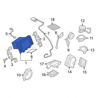 New OEM Radio Control Unit Fits, 2019 Nissan GT-R - Part # 25915-6HS2C