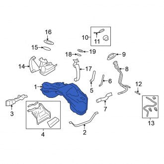 New OEM Fuel Tank Fits, 2009-2021, 2023-2024 Nissan GT-R - Part # 17202-KB60A