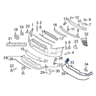 New OEM Front Spoiler Fits, 2017-2021, 2023-2024 Nissan GT-R - Part # 96015-6AV1C