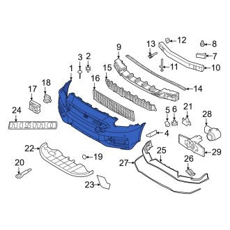 New OEM Front Bumper Cover Fits, 2024 Nissan GT-R - Part # FBM22-6HW2H